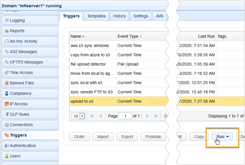 s3 aes 256 - trading partner file upload run trigger