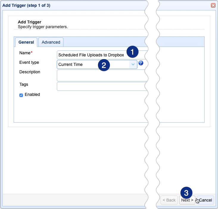 schedule automated file upload from server to dropbox - 08