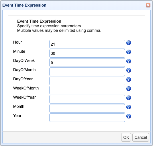 scheduling automated file transfers for files matching a regex 05