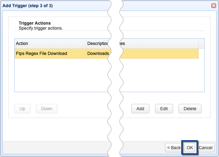 scheduling automated file transfers for files matching a regex 11