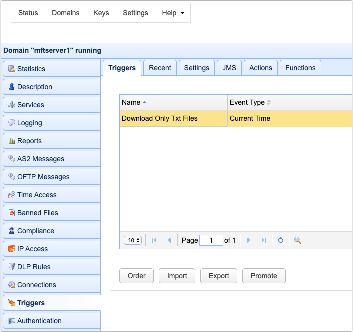 scheduling automated file transfers for files matching a regex 12