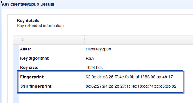 ssh key fingerprint-1