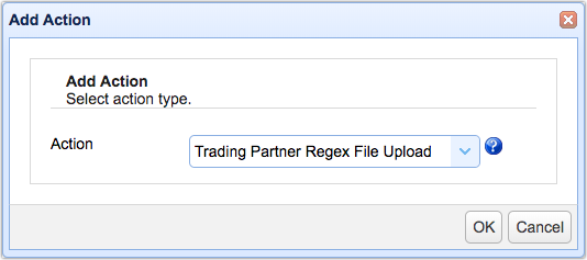 trading partner regex file upload