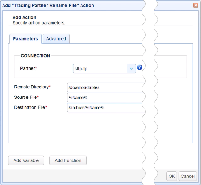 trading partner rename file parameters