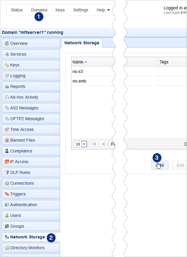 webdav network storage add