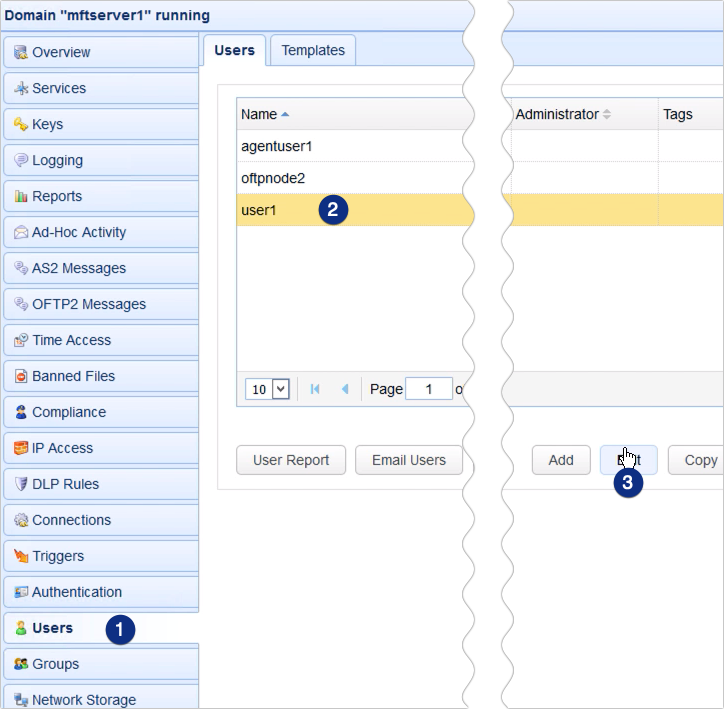 webdav network storage edit user