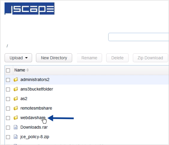 webdav network storage folder