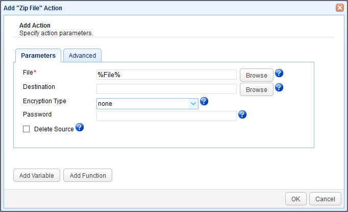 zip-file-parameters