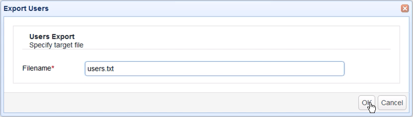 export and import users in mft server - json file