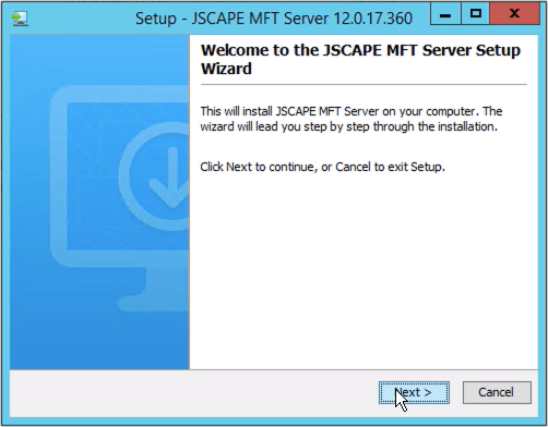 jscape mft server setup wizard
