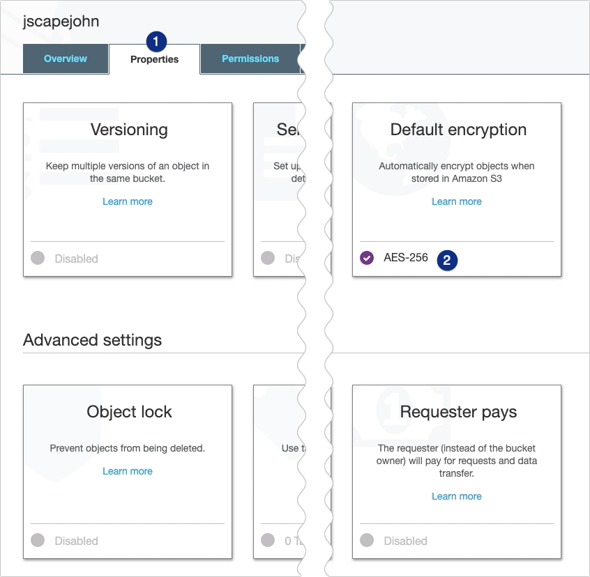 AWS KMS To Encrypt Files You Upload To Your S3 - s3 bucket properties