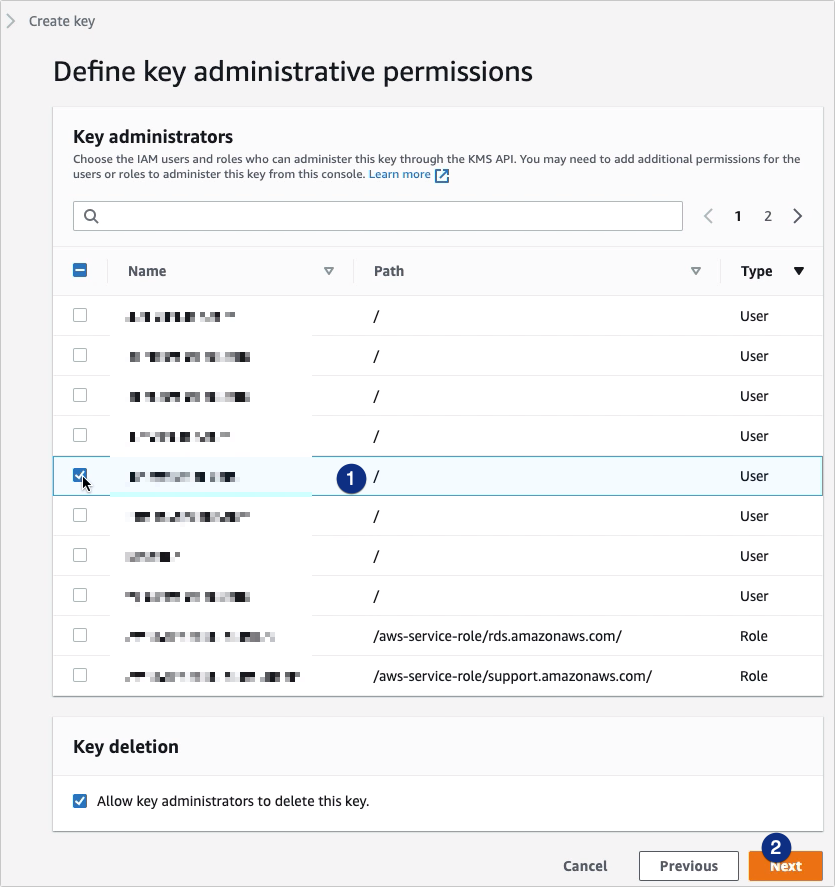 Using AWS KMS To Encrypt Files You Upload To Your S3 Trading Partner - choose IAM user