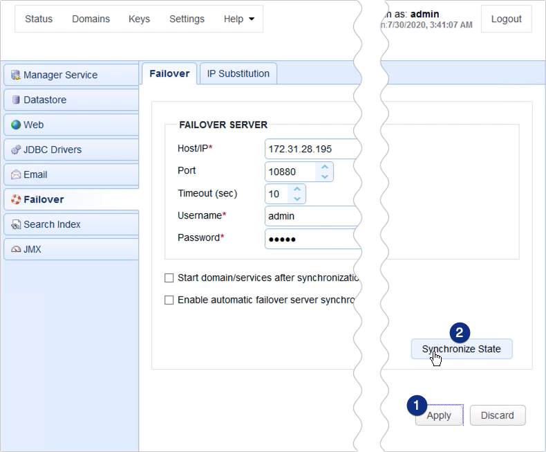 apply synchronize mft server