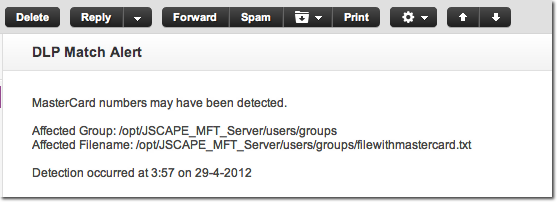 email sent by trigger