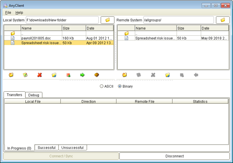 joey upload spreadsheet mft server