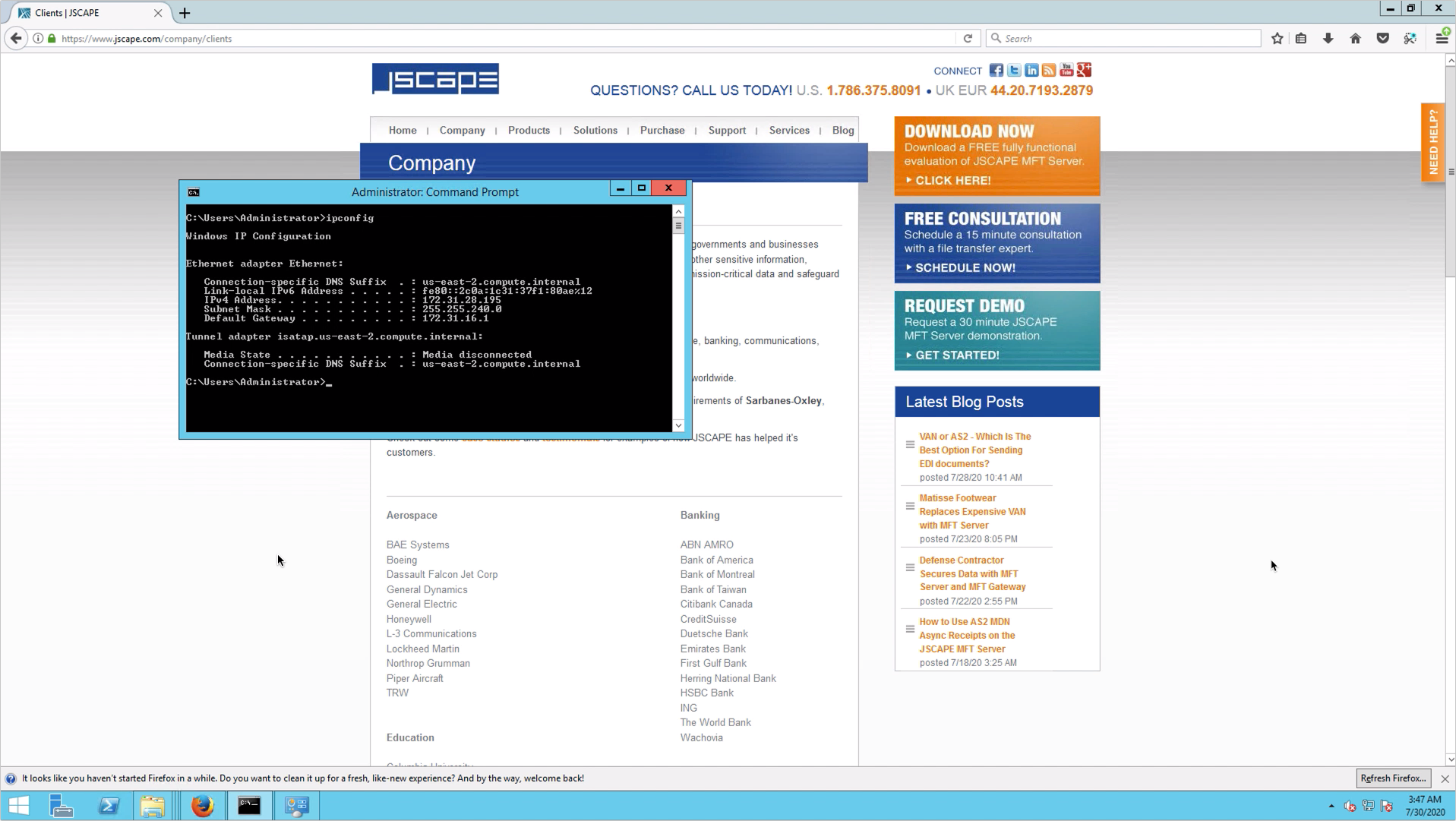 new mft server instance