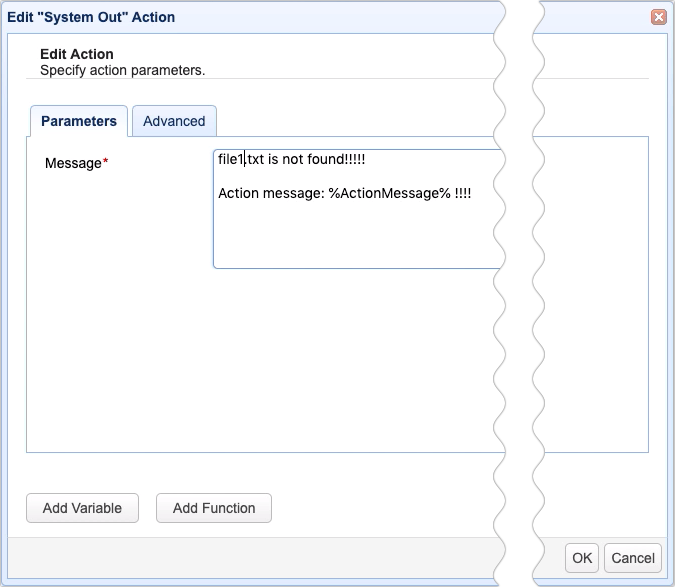 system out in error detector trigger